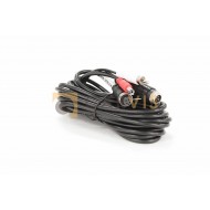 Кабель 4-pin (мама) — 4-pin (папа) + 1 audio + 1 power, 5 метров