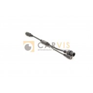 Кабель 6-pin (папа) — RJ45 (мама) + 1 power, 0,2 метра